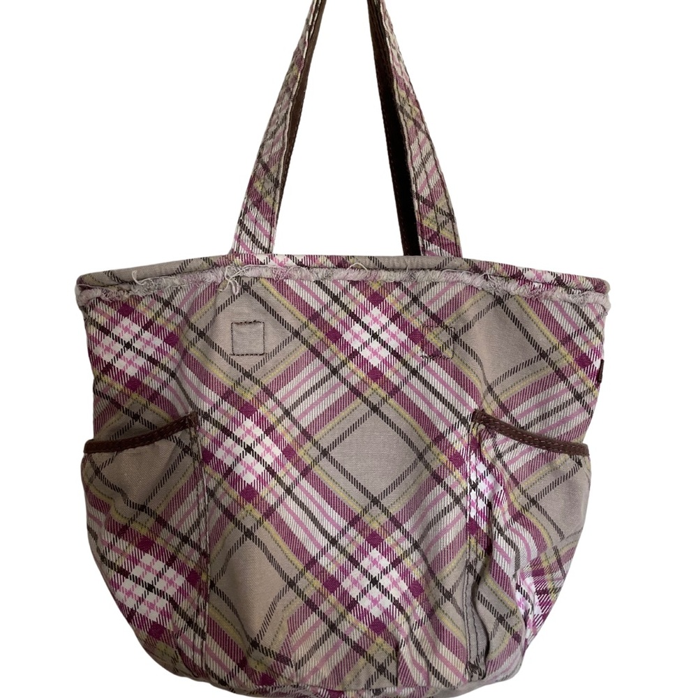 Thirty-One Pink and Brown Tote Bag with Soft Fabric